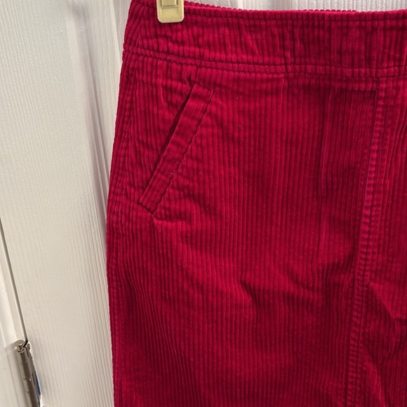 Women's CHADWICKS of BOSTON Red Corduroy Skirt- Sassy Hot! Size 6 - Picture 2 of 11